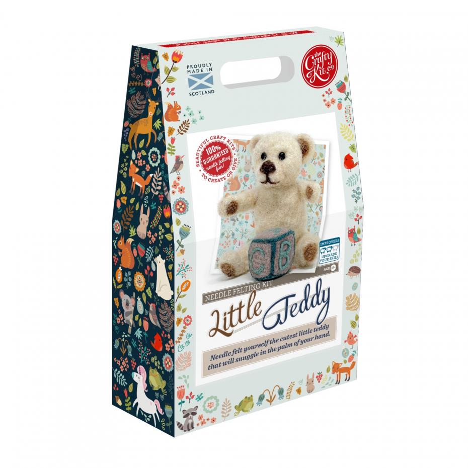 Little Teddy Needle Felting Kit box